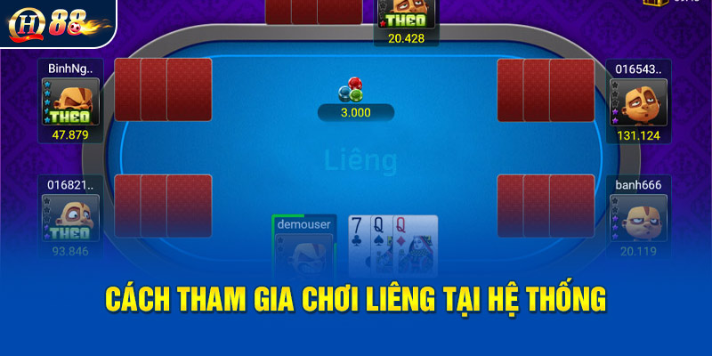 Cách tham gia chơi liêng tại hệ thống